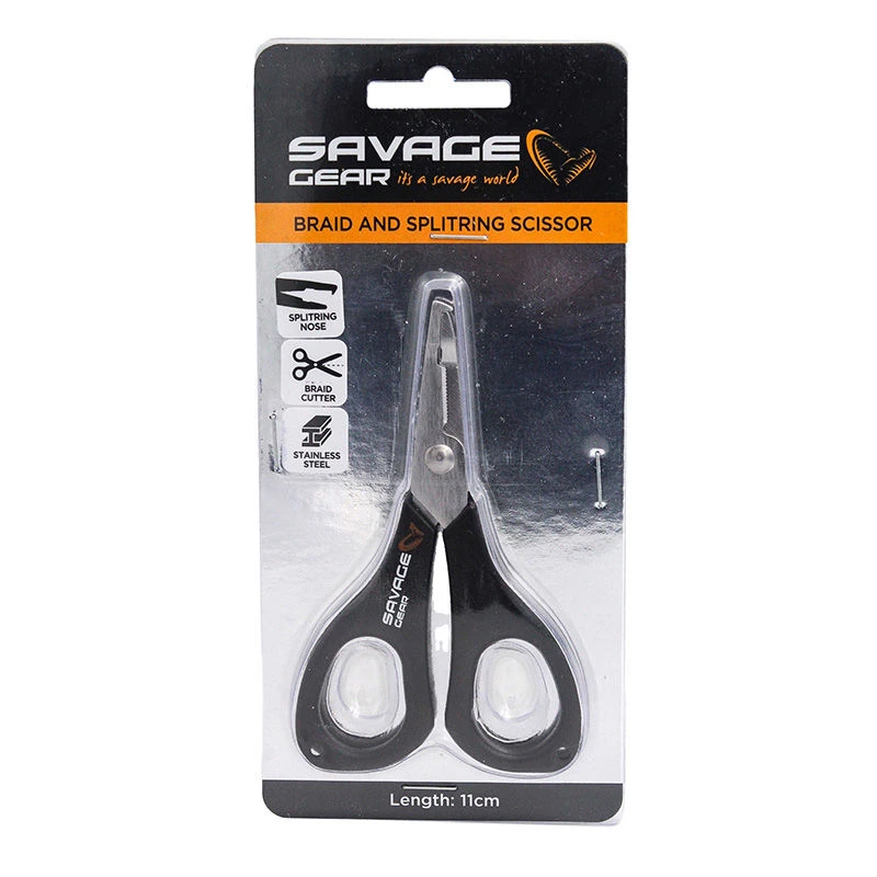 Savage Gear Braid & Split Ring Scissors 4.5inch